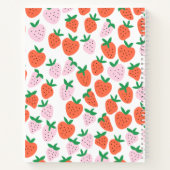 Personalisiertes Erdbeeren-Notebook Notizblock (Rückseite)
