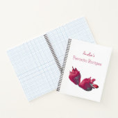 Personalisiertes Erdbeerrezept Notizblock (Innenseite)