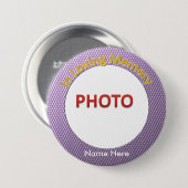 Personalisiertes ErinnerungsFoto Button (Vorne & Hinten)