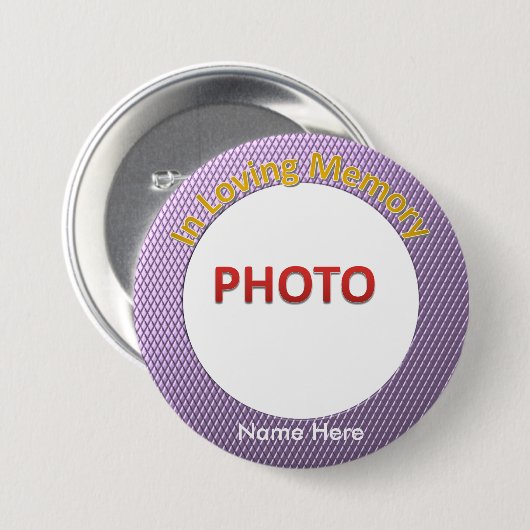 Personalisiertes ErinnerungsFoto Button (Vorne & Hinten)