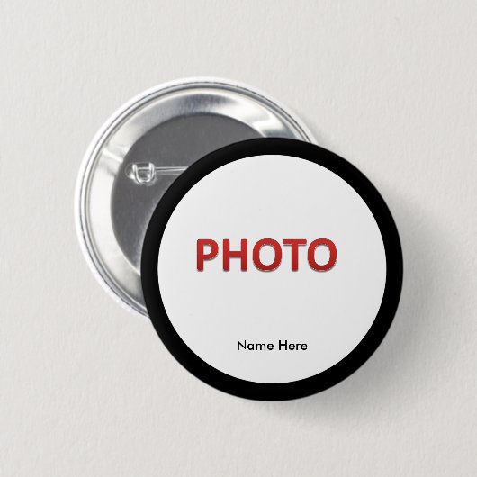 Personalisiertes ErinnerungsFoto Button (Vorne & Hinten)