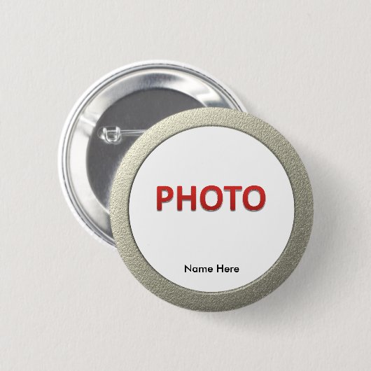 Personalisiertes ErinnerungsFoto Button (Vorne & Hinten)