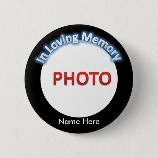 Personalisiertes ErinnerungsFoto Button (Vorderseite)