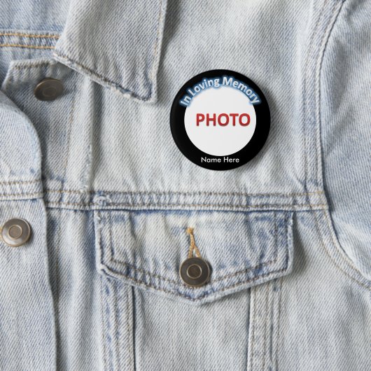 Personalisiertes ErinnerungsFoto Button (Beispiel)