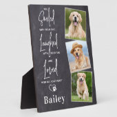 Personalisiertes ErinnerungsFoto für Hunde Fotoplatte (Seite)