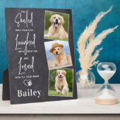 Personalisiertes ErinnerungsFoto für Hunde Fotoplatte (Seite)