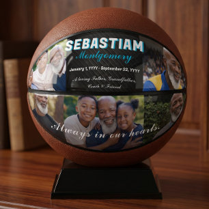 Personalisiertes Erinnerungsfoto-Kollagen-Geschenk Basketball