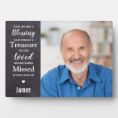 Personalisiertes Erinnerungsgesichtsames Foto Fotoplatte (Vorderseite)