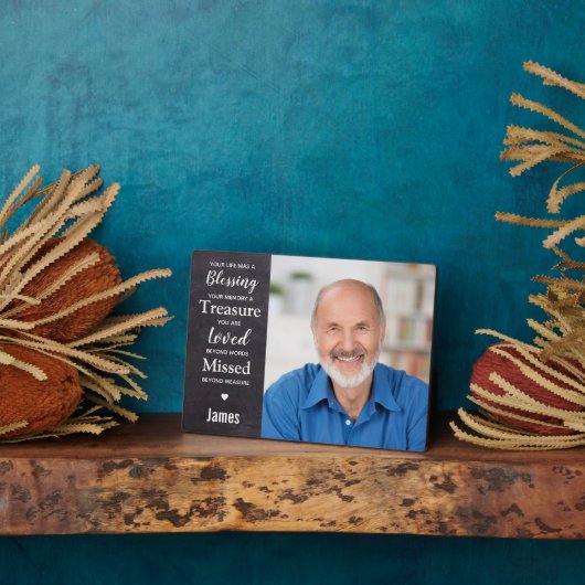 Personalisiertes Erinnerungsgesichtsames Foto Fotoplatte (Seite)