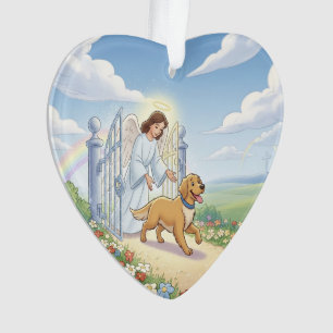 Personalisiertes Erinnerungsherz-Haustier-Ornament Ornament