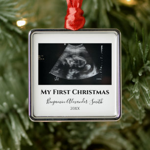 Personalisiertes Erinnerungsstück Baby Weihnachten Ornament Aus Metall
