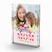 Personalisiertes Erinnerungsstück für Muttertags-F Fotoblock (Rechts)