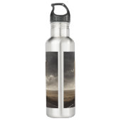 Personalisiertes Erlebnis beim Radfahren Edelstahlflasche (Rückseite)