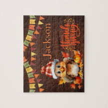 Personalisiertes Erntedank-Kinder-Namen-Puzzle
