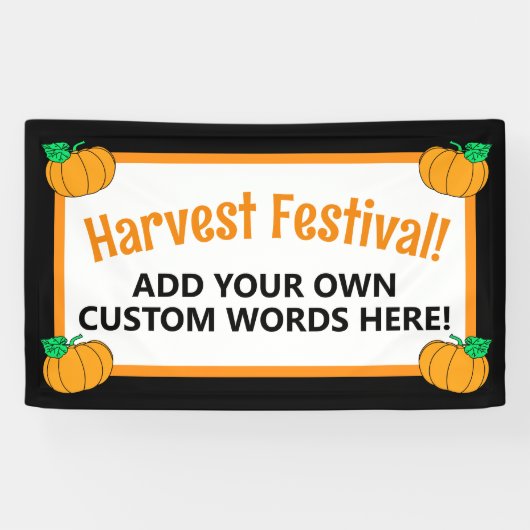 Personalisiertes Erntefestival Banner (Horizontal)