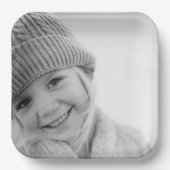 Personalisiertes Erstellen eines eigenen Fotos Pappteller (Vorderseite)