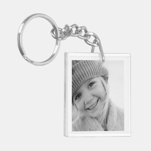 Personalisiertes Erstellen eines eigenen Fotos Schlüsselanhänger (Vorderseite links)