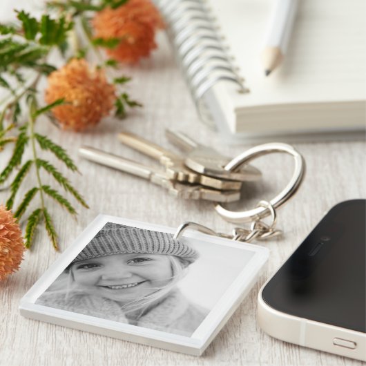 Personalisiertes Erstellen eines eigenen Fotos Schlüsselanhänger (Vorderseite rechts)