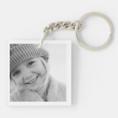 Personalisiertes Erstellen eines eigenen Fotos Schlüsselanhänger (Rückseite)