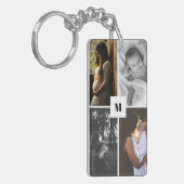 Personalisiertes erstes Foto Schlüsselanhänger (Vorderseite links)