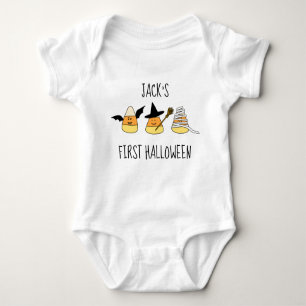 Personalisiertes erstes Halloween Baby Strampler