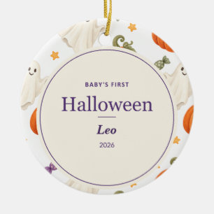 Personalisiertes erstes Halloween fürs Baby Keramik Ornament