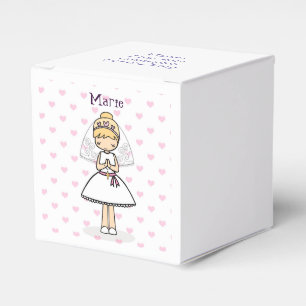 Personalisiertes erstes Kommunions-Tagesmädchen Geschenkschachtel