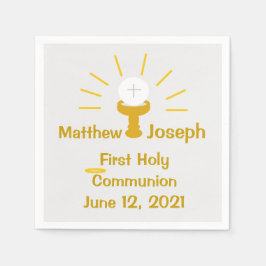 Personalisiertes erstes Kommunizpapier Napkin Serviette