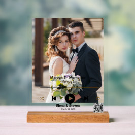 Personalisiertes erstes Tanzfestival Hochzeit Foto Acrylschild