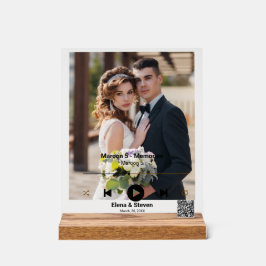 Personalisiertes erstes Tanzfestival Hochzeit Foto Acrylschild