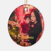 Personalisiertes Erstes Weihnachten als MAMA mit e Keramik Ornament (Links)