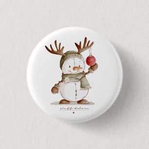 Personalisiertes erstes Weihnachten-Body für Babys Button