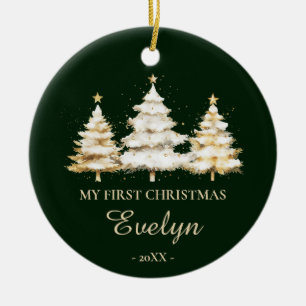 Personalisiertes erstes Weihnachten des Babys (Nam Keramik Ornament