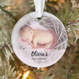 Personalisiertes erstes Weihnachten des Babys Ornament