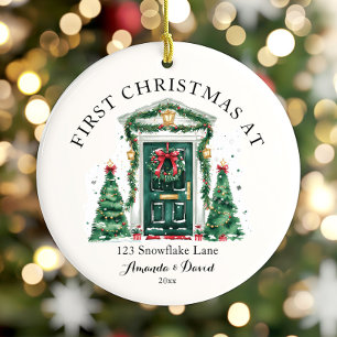 Personalisiertes erstes Weihnachten in unserem neu Keramik Ornament
