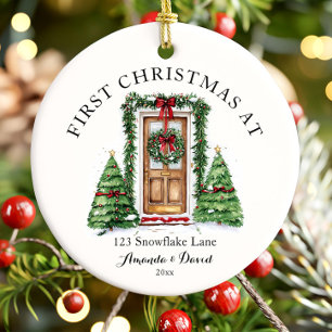 Personalisiertes erstes Weihnachten in unserem neu Keramik Ornament