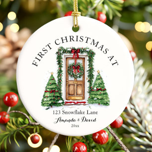 Personalisiertes erstes Weihnachten in unserem neu Keramik Ornament
