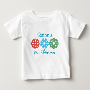 Personalisiertes erstes Weihnachts-Shirt für Babys Baby T-shirt