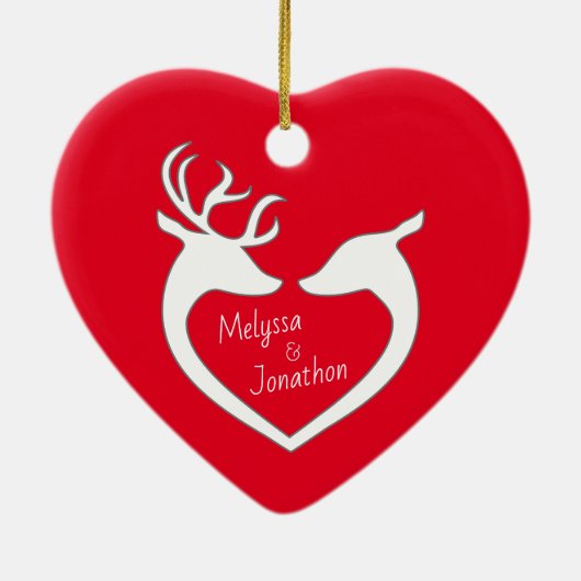 Personalisiertes erstes Weihnachtsfest Keramik Ornament (Hinten)