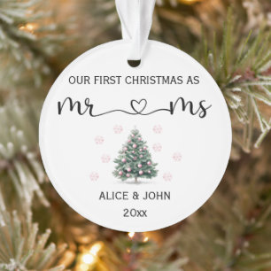 Personalisiertes Erstes Weihnachtspaar Ornament