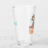 Personalisiertes Essen Drink & Sei dankbar Glas (Rechts)