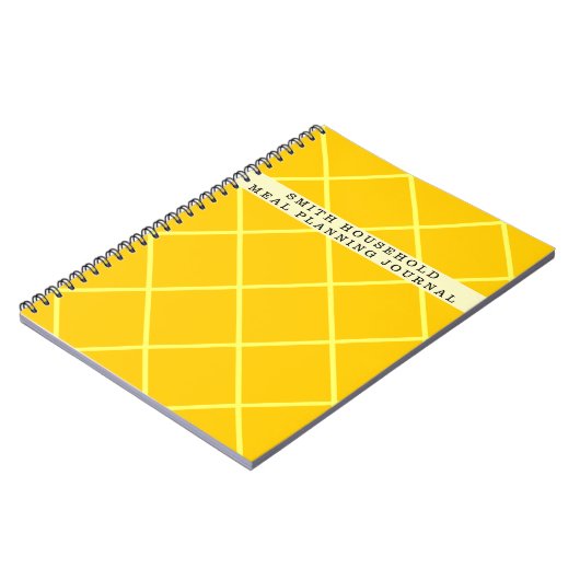 Personalisiertes Essensplanungsblatt Notizblock (Linke Seite)