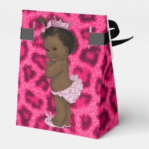 Personalisiertes Ethnisch-Prinzessin-Baby-Leopard- Geschenkschachtel