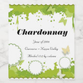 Personalisiertes Etikett für die Weinflasche "Grün (Einzelnes Label)