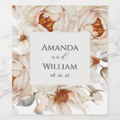 Personalisiertes Etikett für Hochzeitsweine (Einzelnes Label)