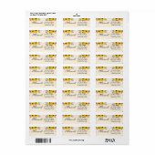 Personalisiertes Etikett für Sonnenblumen (Vorne)