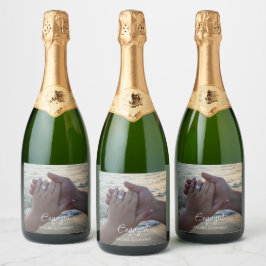 Personalisiertes Etikett für Sprudelwein-Flaschen 