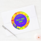 Personalisiertes Etikett für Süßigkeiten, getrockn Runder Aufkleber (Umschlag)