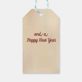 Personalisiertes Etikett für Weihnachtsgeschenke Geschenkanhänger (Rückseite)