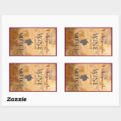 Personalisiertes Etikett für Weinflaschen Rechteckiger Aufkleber (Blatt)